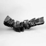 1967 - 26,5x62,5x15 cm - Bois brûlé - Atelier des Issarts
