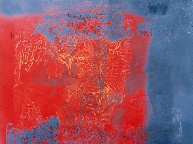 1980 - Sans titre - Techniques mixtes sur toile - 40F - 100X81 cm